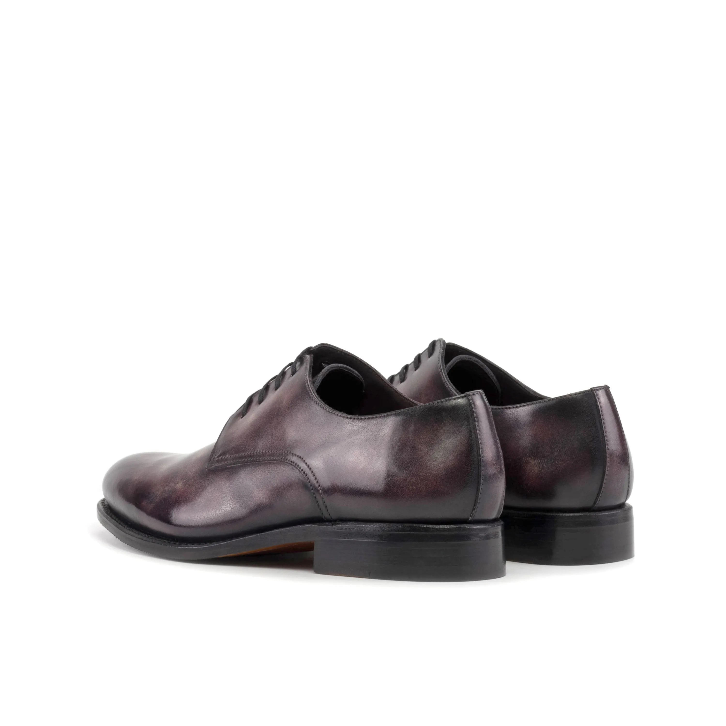 Capella patina derby shoes pair of polished leather dress shoes
