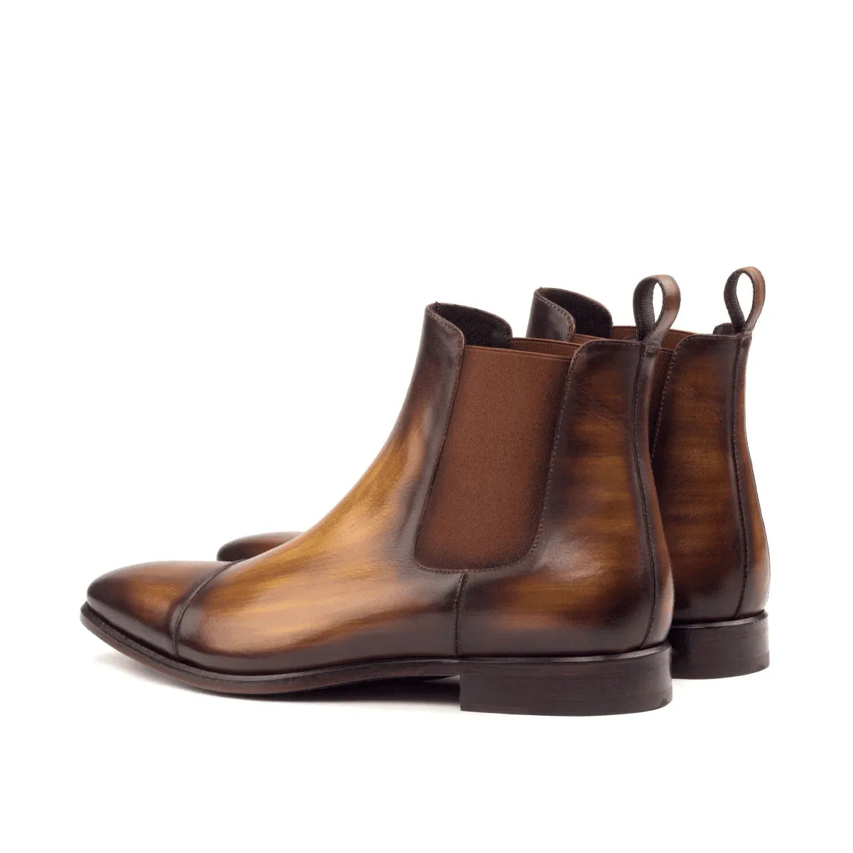 Caratacos Patina Chelsea Boots II in brown leather