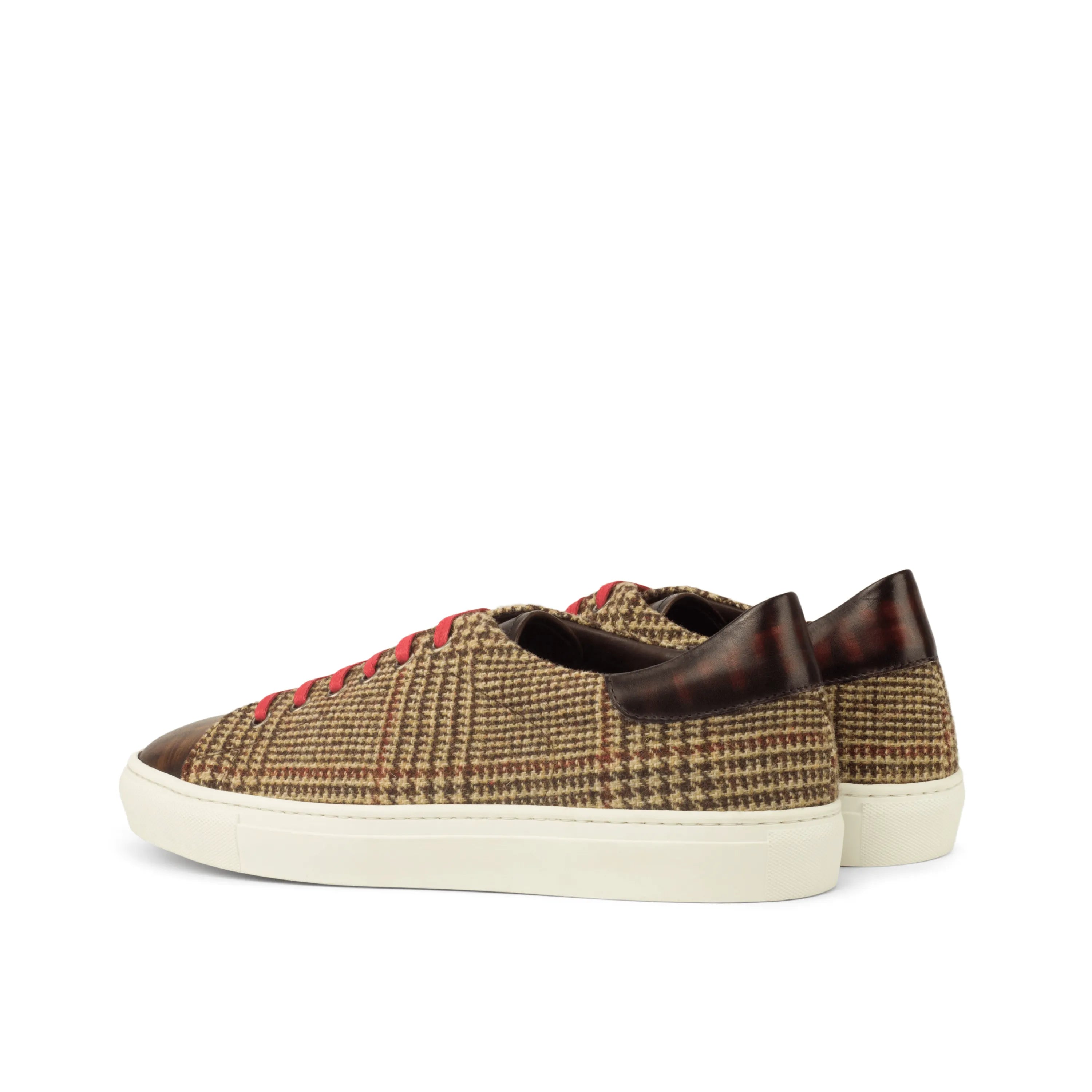 Fida Trainer Patina cupsole trainer tweed low-top sneakers back view