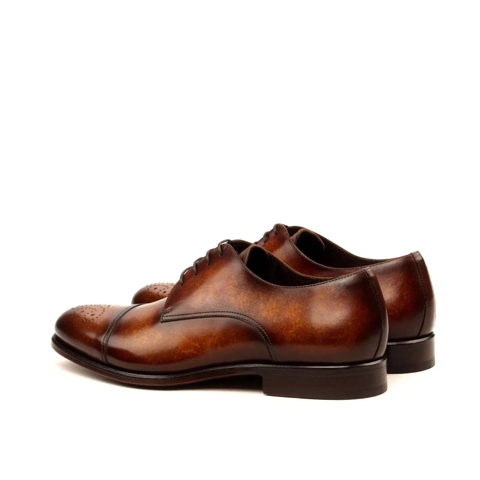 Pair of brown leather T Hardy Derby shoes