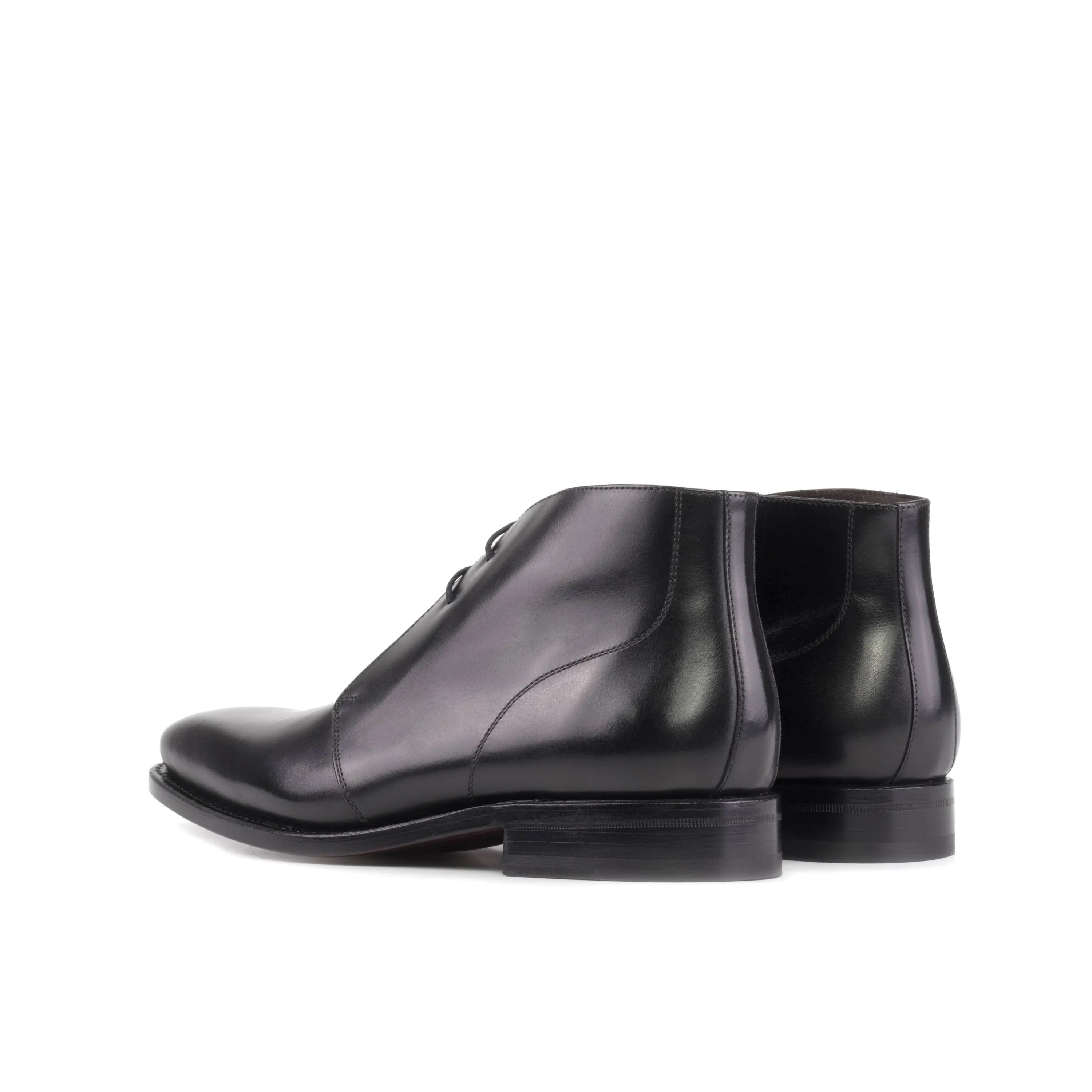 Pair of black leather Winsor Chukka boots