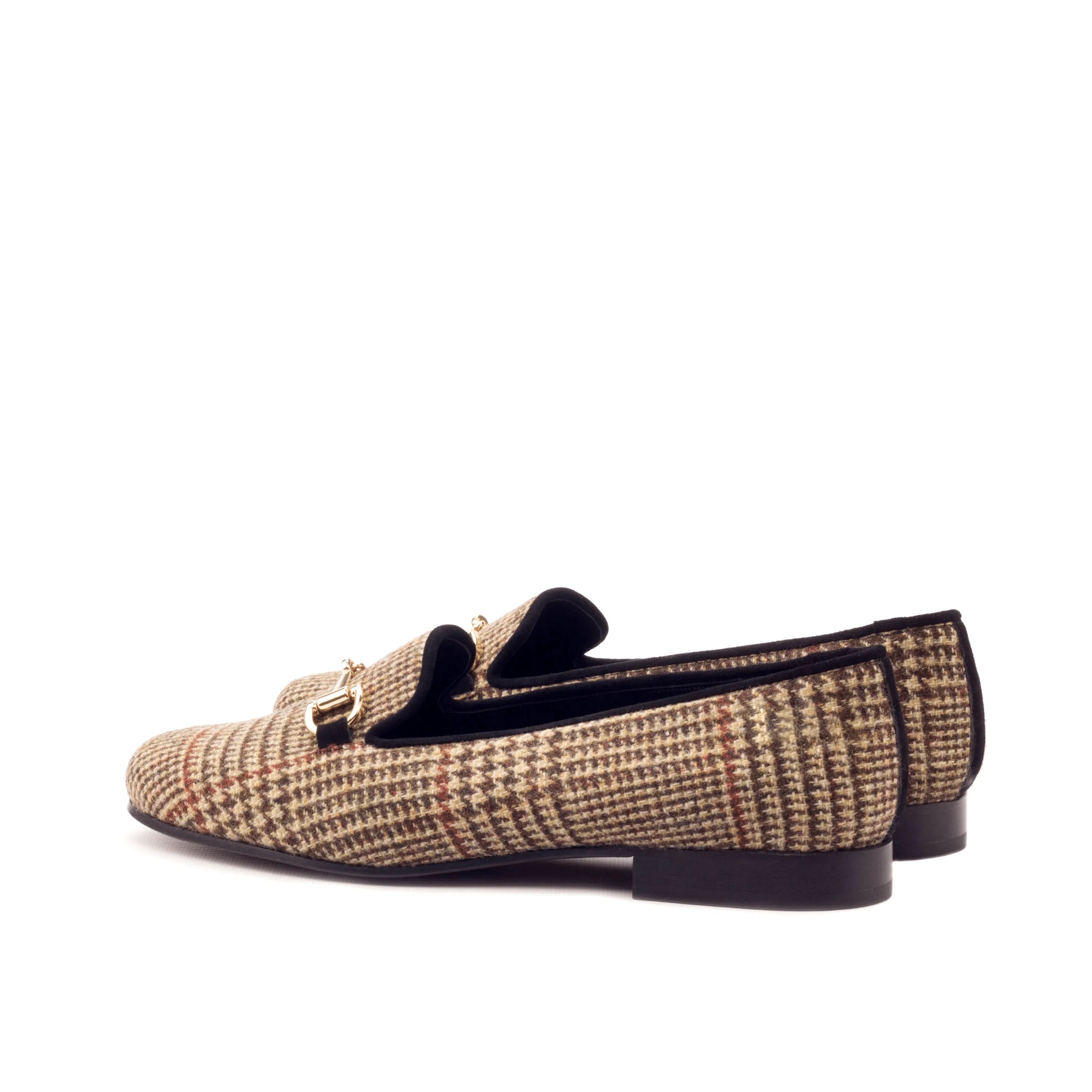Georgia Rose womens tweed patterned slip-on loafers II