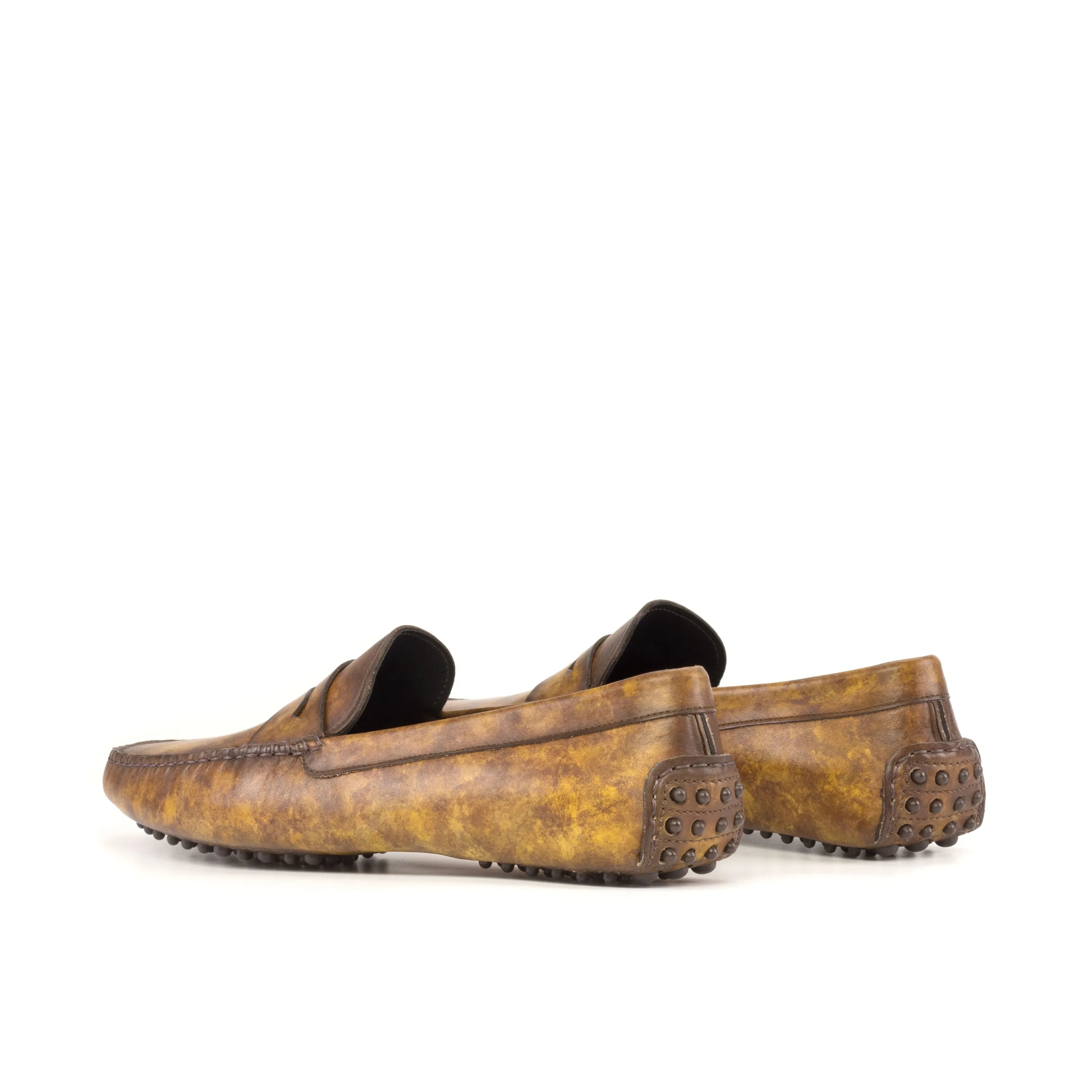 Herolds Patina Driver brown leather driving loafers