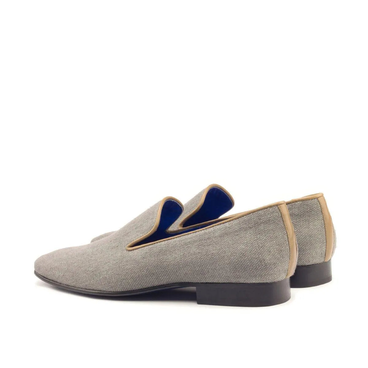 Gray drake slipon loafers in luxury bespoke shoes for men