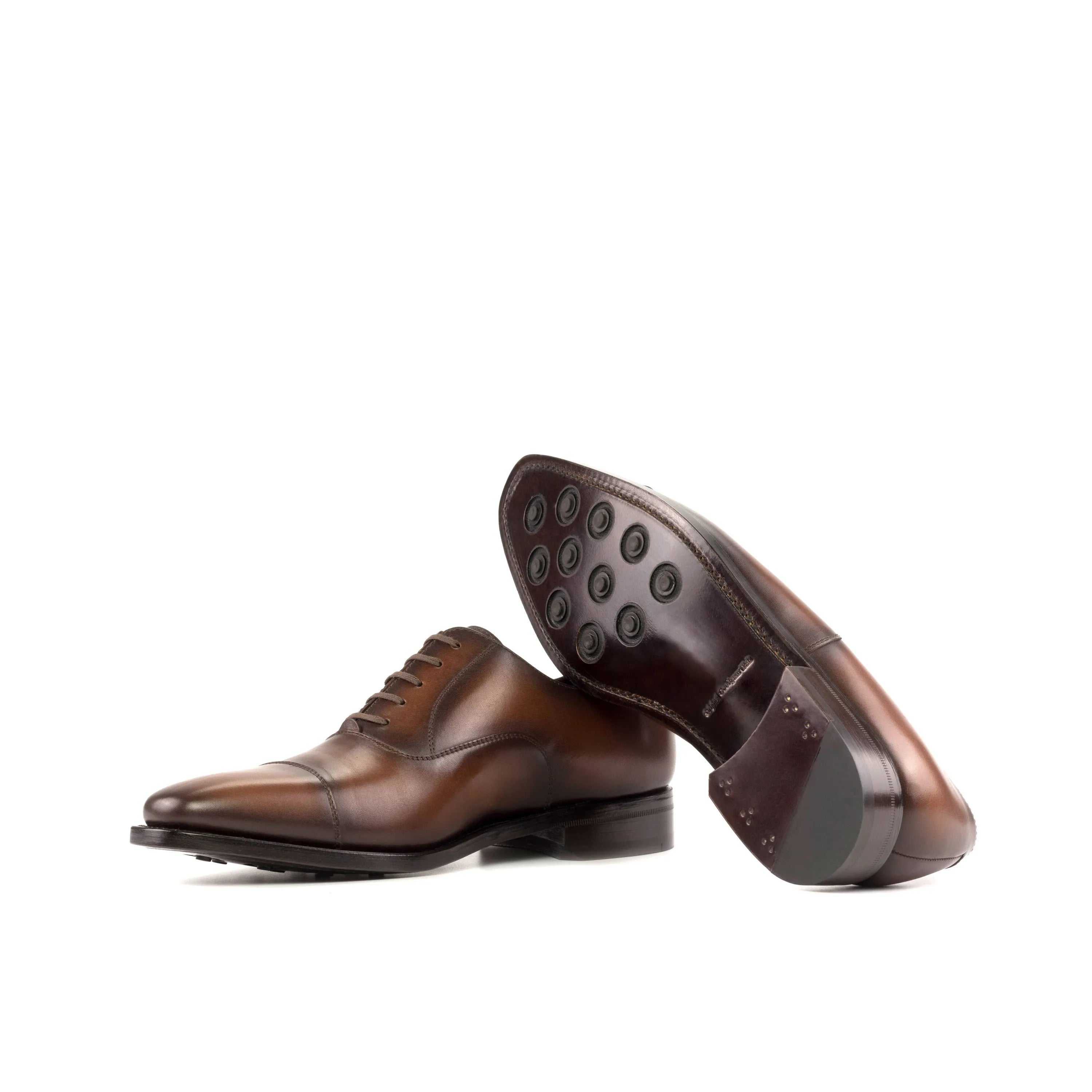 Pair of brown leather Mady Oxford shoes from Fast Lane