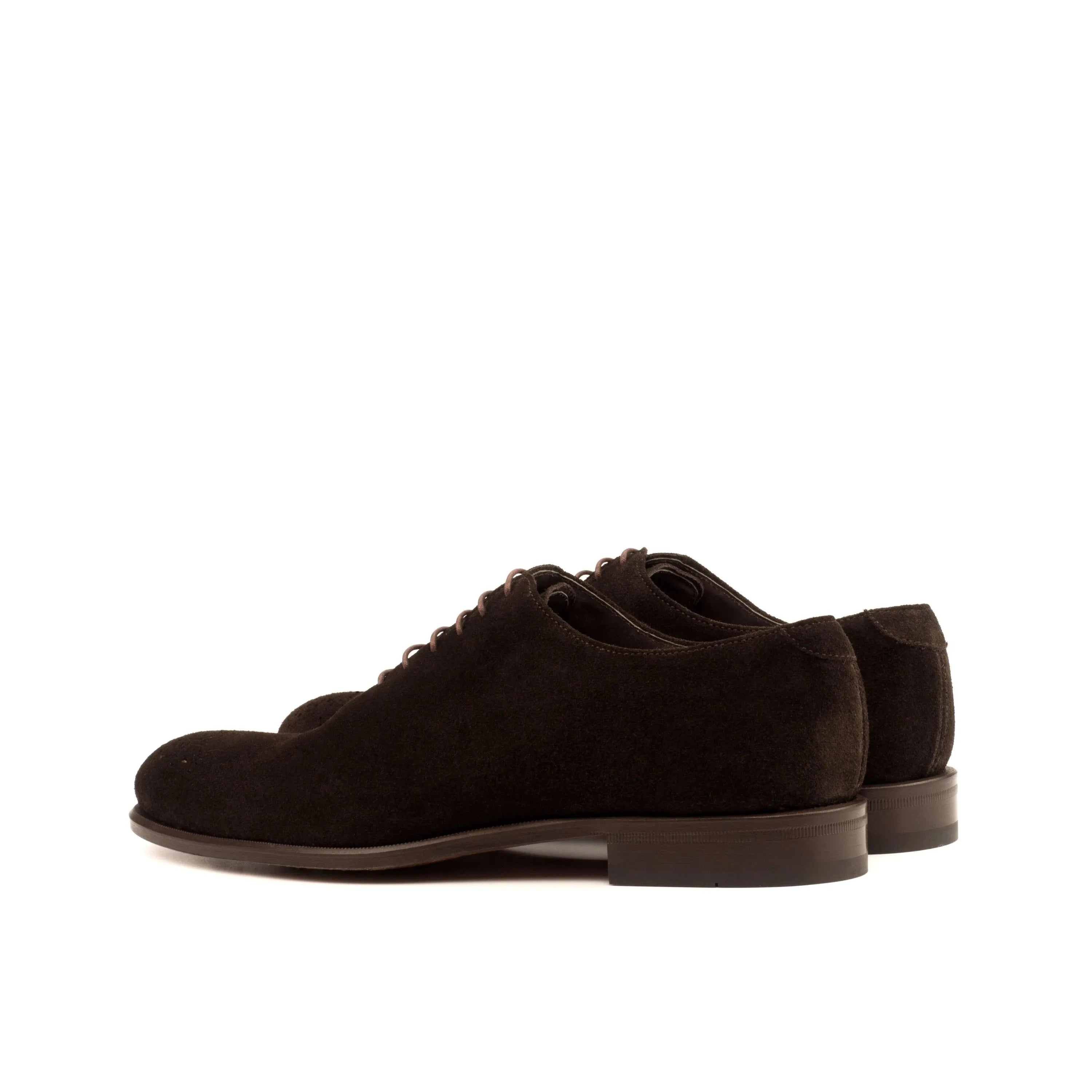 Ronelio Wholecut Shoes II pair of dark brown suede dress shoes