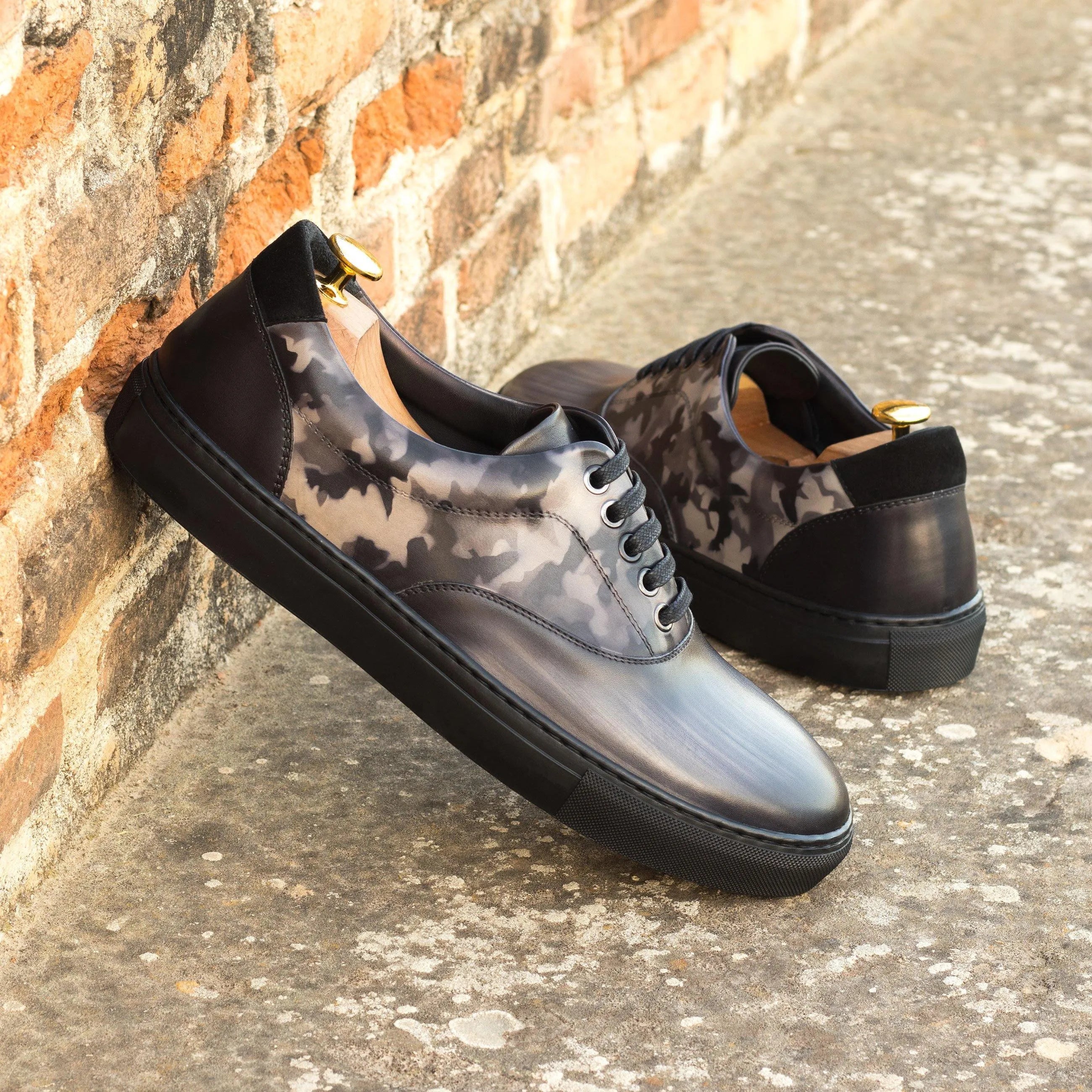 Camouflage Sita Top Sider Patina Sneaker II leather sneakers