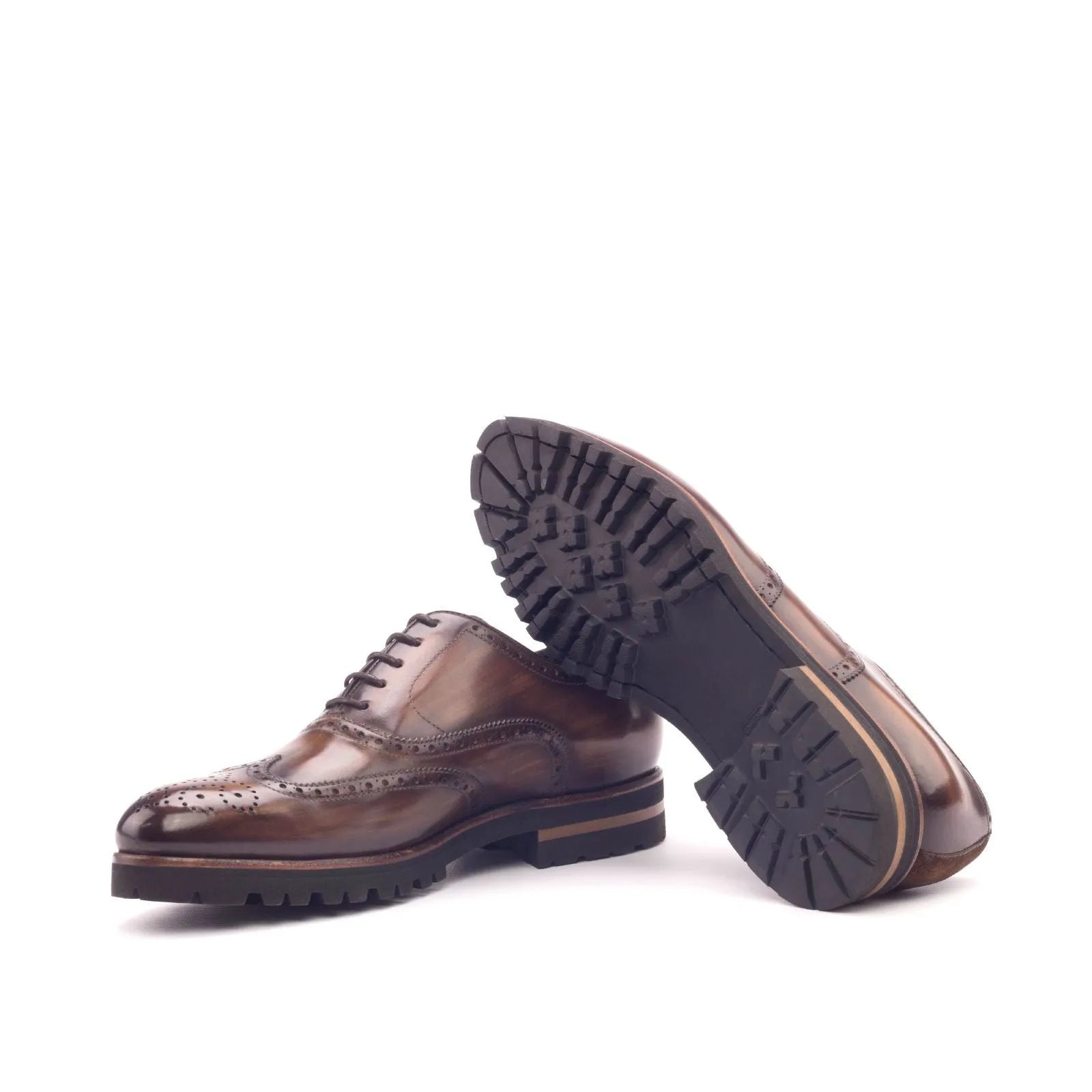 Southeast full brogue shoes in brown leather for men