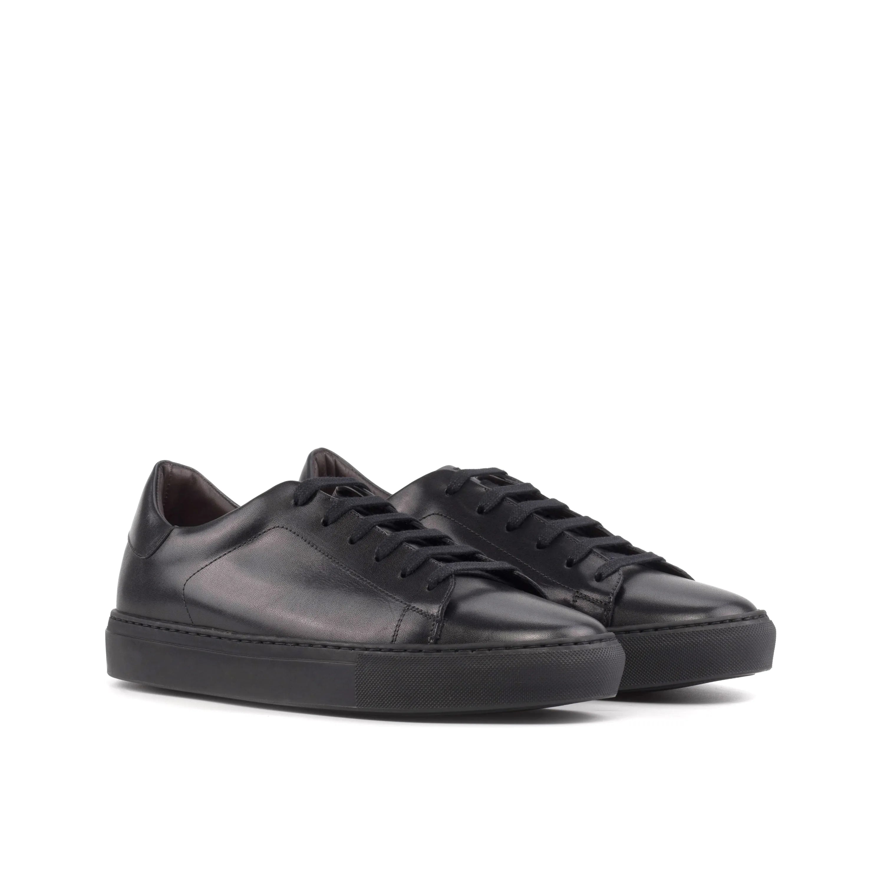 Black Tycoon Trainer Sneaker with cupsole trainer design