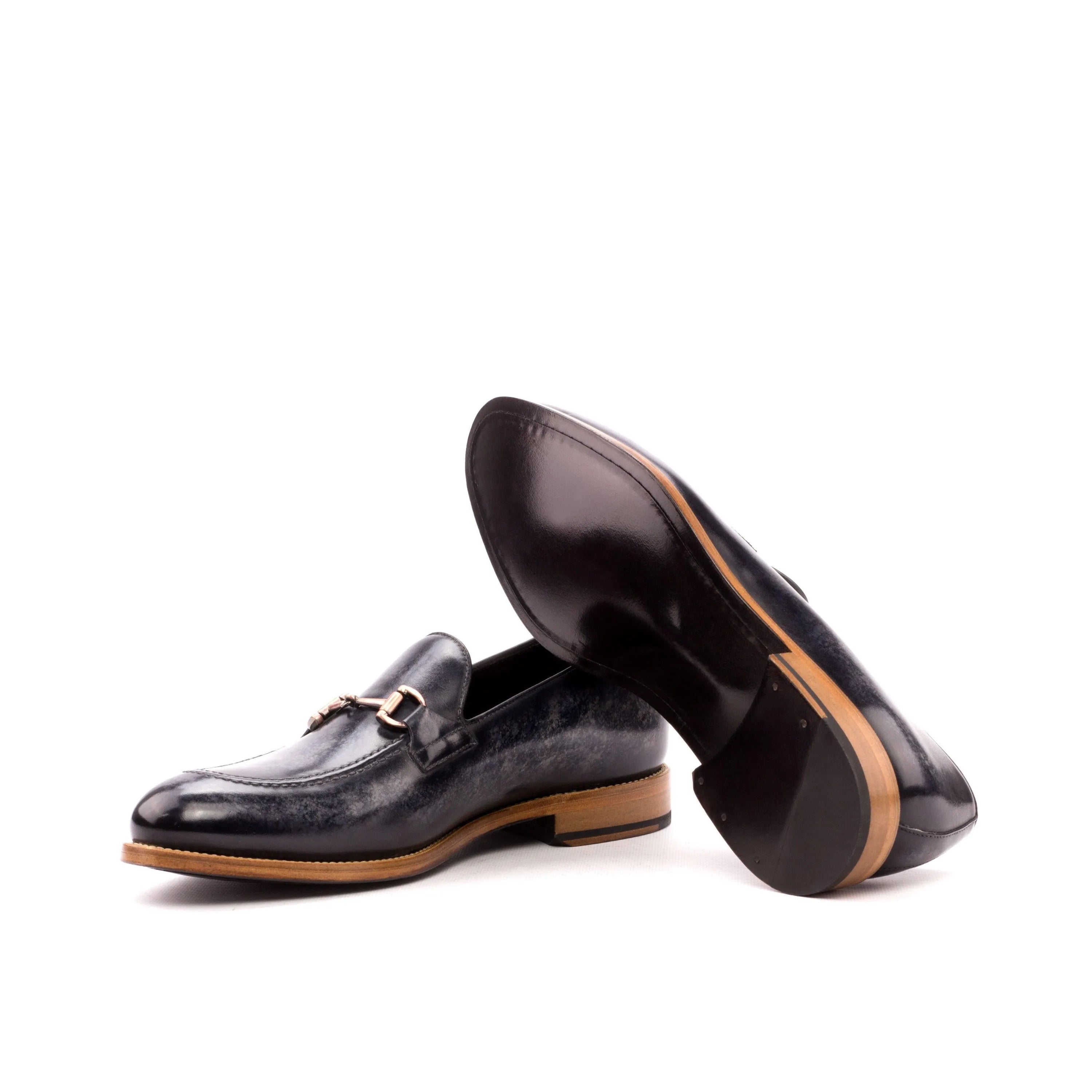 Pair of Vosko Patina Loafers in rich leather